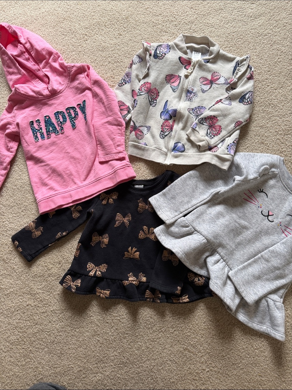 Sweatshirt bundle 24m/2T girls